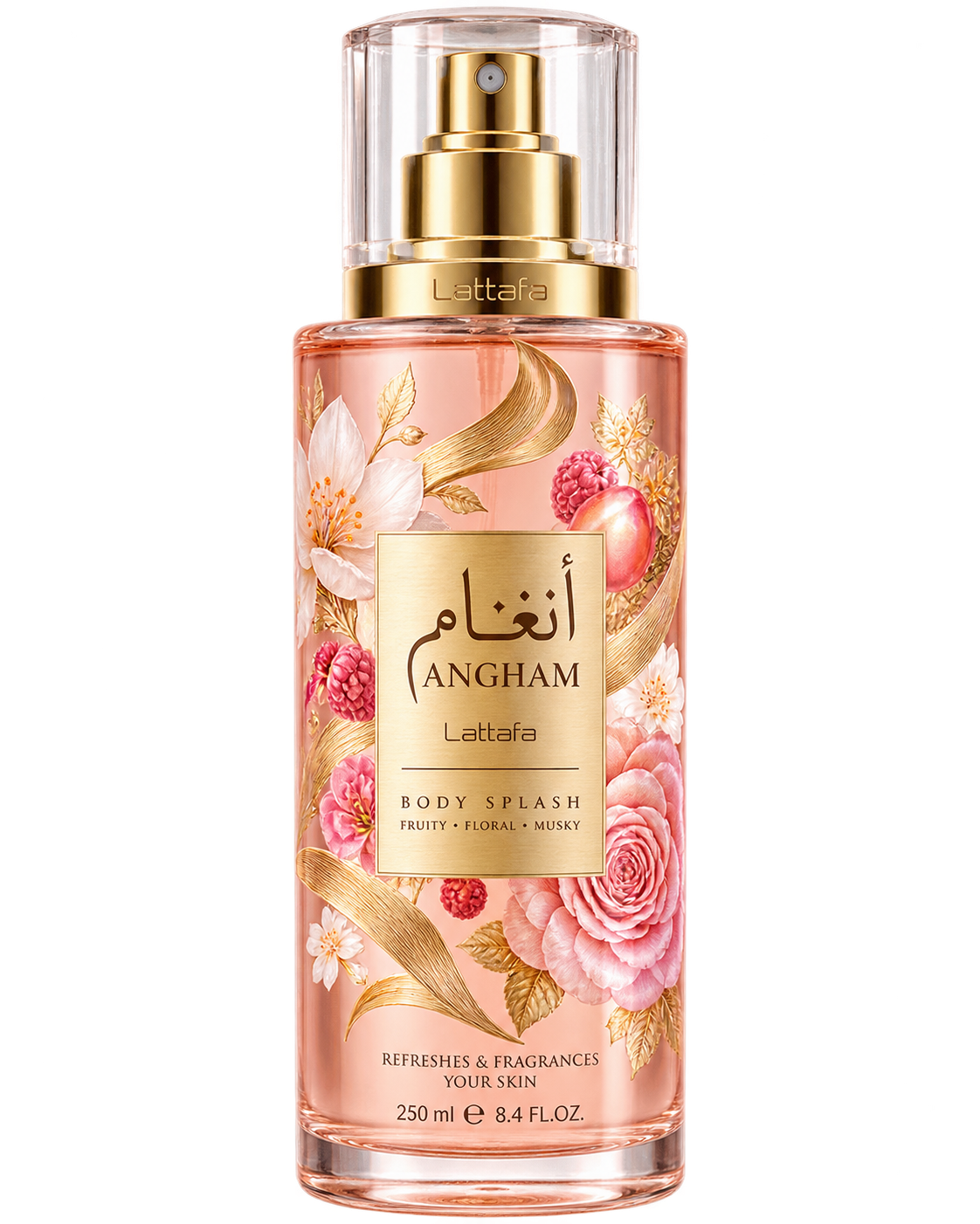 Angham Body Splash Lattafa sem fundo