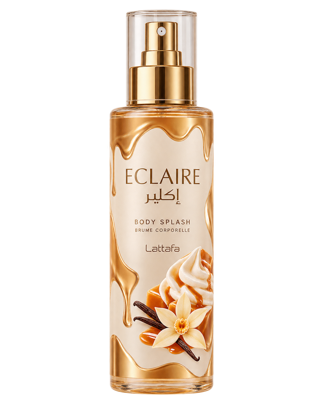 Eclaire Body Splash Lattafa sem fundo